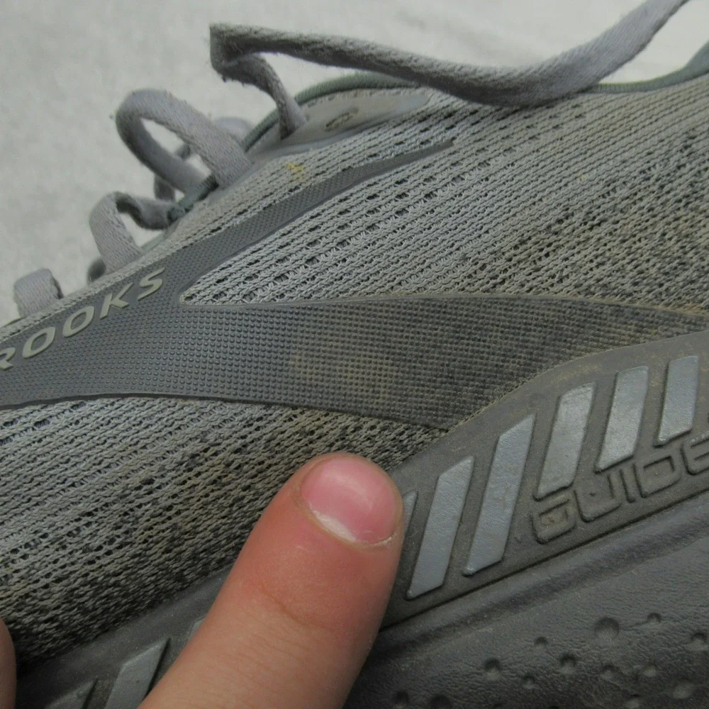 Brooks Mens 12D Running Shoes Grey Beast GTS 24 Chunky Cushioned Lightweight - Picture 14 of 16